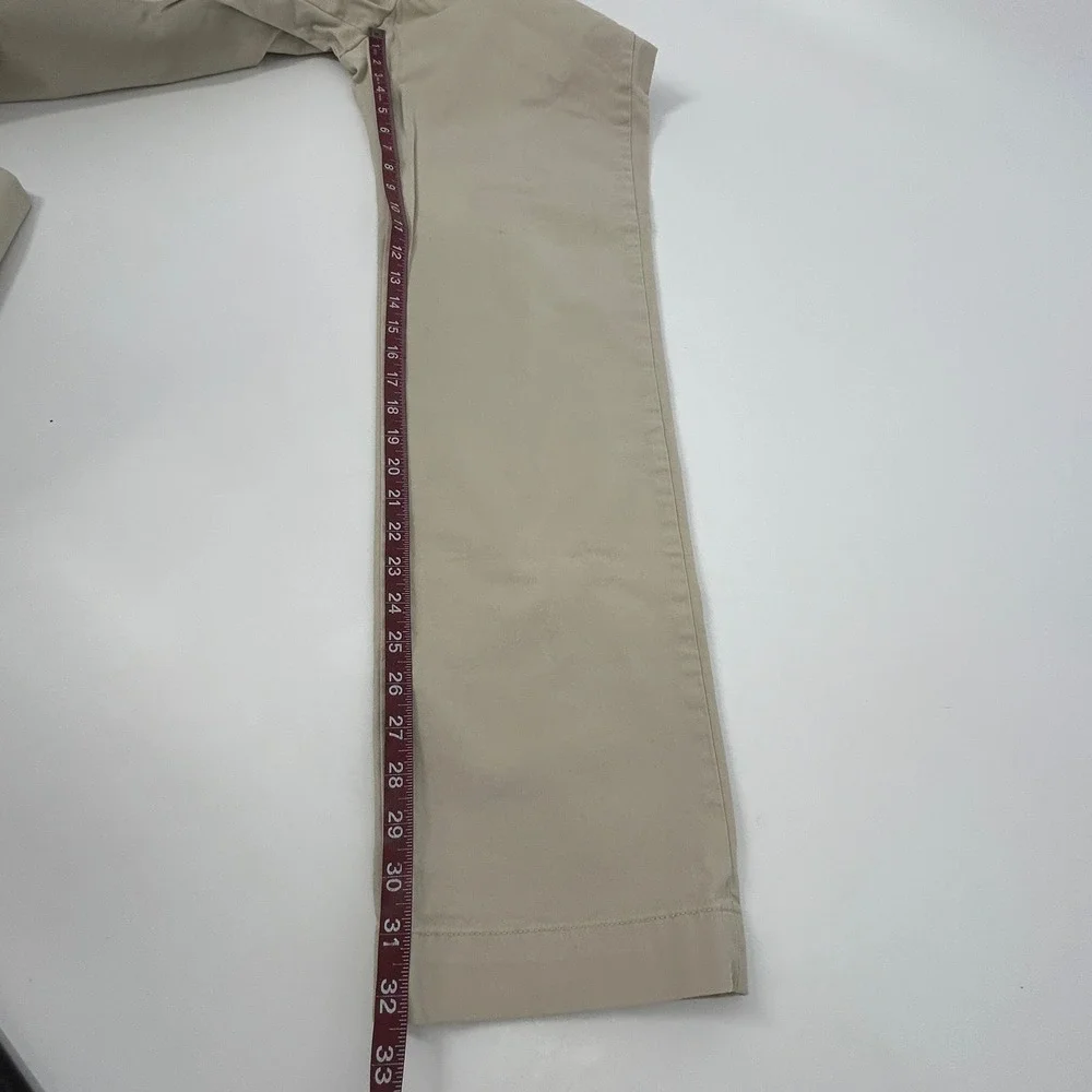 Polo Ralph Lauren Stretch Straight Fit Newport Pants Mens 34x34 Khaki Flat Front